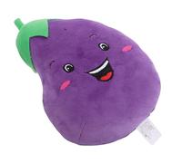 LRXIYODE Peluche Aubergine 30 Cm en Tissu Pelucheux Doux et Coloré, Poupée Végétale pour Garçon et Filles, Léger pour Voyages, Sieste et Décoration de Chambre