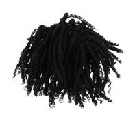LRXIYODE Perruque Tresses Dreadlocks Afro Courte Unisexe Rajout Cheveux Synthétiques Doux pour Performance Extension Cheveux Bouclés Naturelle pour Coiffure Street Dance