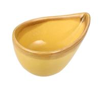 LRXIYODE Petite Assiette Céramique Jaune Multifonction Pour Masques Visage Et Huiles Essentielles Plateau Arôme Spa Salon De Beauté Bol Mélangeur Pour Diffuseur Aromathérapie