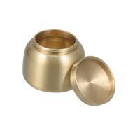 LRXIYODE Petite Urne Funéraire en Laiton Solide Urne Cinéraire Hermétique Mini Format Compartiment Scellé pour Cendres Humaines Ou Animaux Usage Funérailles Mémoire