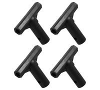 LRXIYODE Pièces détachées en T pour Tubes de Trampoline 4 pièces, Manchons en polypropylène, Montage Facile, compatibles pour Structures de Trampoline extérieures