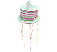 LRXIYODE Piñata Licorne Mini à Tirer pour Fête Anniversaire Garçon Fille Jeu Festif Décoratif Accessoire de Fête avec Surprise à Remplir pour Anniversaires et Réunions Familiales