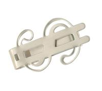 LRXIYODE Pince à Billets Fine en Acier Inoxydable, Porte-Billets Métallique Compact, Clip Multifonction pour Bureau Et Maison, Détenteur D'espèces Pratique Et Résistant, Petite Taille Acier Brossé