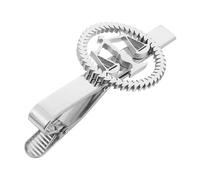 LRXIYODE Pince à Cravate Inoxydable Minimaliste Argentée Balance de Justice, Accessoire pour Hommes, Tenue Professionnelle, Réunion et Cérémonie, Design Sécurisé aux Bords Ultrafins