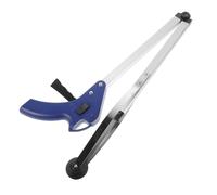 LRXIYODE Pince à Ordures Pliable Outil De Ramassage Déchets Long Manche Métal Bleu Pince Réutilisable Ramassage Poubelle Pour Agents D'assainissement Collecte Extérieure Usage Domestique