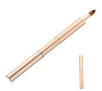 LRXIYODE Pinceau à Lèvres Rétractable Portable Double Tête Doré Compact Outil Maquillage pour Femmes Usage Quotidien Trousse de Beauté