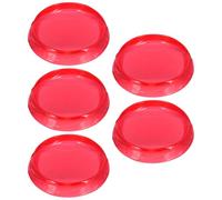 LRXIYODE Plaque de Combat Gyroscopique en Plastique Rouge, Pack de 5 Pièces, Stade de Combat Gyro pour Garçon et Filles, Jeu de Toupies Récréatif, Arène Gyro Adaptée aux Activités Ludiques