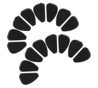 LRXIYODE Plaquettes Nasales en Silicone Souple Antidérapantes pour Lunettes de Soleil, Insertions Triangulaires Rayures, Lot de 10 Paires, Coussinets Confortables Adaptés pour