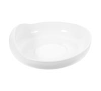 LRXIYODE Plateau Anti-éclaboussures Pour Personnes Âgées Patient Les Aînés Mangent Un Bol Bols Avec Aspiration Bol De En Forme De Blanche Silicone De Qualité Alimentaire