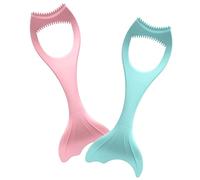 LRXIYODE Pochoirs Eye-liner En Silicone Pour Femmes 2 Pièces Petit Format Aides Pour Fards à Paupières Créatives Outils De Maquillage Yeux Rose Et Vert