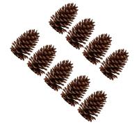 LRXIYODE Pommes de Pin Naturelles 9pcs Marron pour Décoration Rustique de Noël et Fête Accessoires DIY Maison et Intérieur