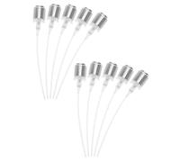 LRXIYODE Pompe à Parfum Embout Vaporisateur 10 Pièces 13 Mm Aluminium Argenté Pulvérisation Précise DIY Parfums Accessoires Compatible Usage Maison
