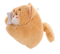 LRXIYODE Porte-clés Peluche Chien Tirant la Corde avec Queue Qui Remue Pendentif Sonore Interactif pour Décoration Voiture et Sac Peluche Suspendue Réaliste et Tactile