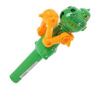 LRXIYODE Porte-Sucette Robot Dinosaure Vert 1 Pièce Lanceur de Bonbons Fruits Amusant pour Garçon et Filles Boîte à Friandises Sécurisée Présent pour Fêtes et Anniversaires
