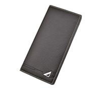 LRXIYODE Portefeuille pour Homme en Cuir PU Café, Long Format à Trois Volets, Organise Billets et Cartes de Crédit, Travail Sport