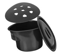 LRXIYODE Pot de Chambre Portable avec Couvercle pour Personnes Âgées Femmes Enceintes et Handicapées Seau Robuste pour Chaise Percée Usage Maison et Hôpital