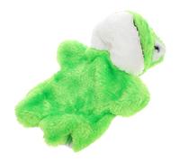 LRXIYODE Poupée à Main Peluche Verte pour Garçon Fille Accessoire de Jeu de Rôle Éducatif Prop de Contes pour Interactions Familiales et Fêtes
