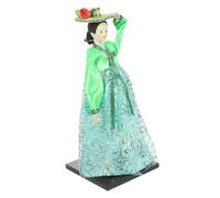 LRXIYODE Poupée Décorative Coréenne Traditionnelle Hanbok Ornement de Bureau Artisanat Coréen Figurine de Collection pour Amateurs Art et Culture Couleur Aléatoire Couleur Aléatoire