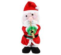 LRXIYODE Poupée du Père Noël de Saxophone Chantant et Dansant Décoration de Noël Compacte sans Pile pour Bureau et Intérieur Festif