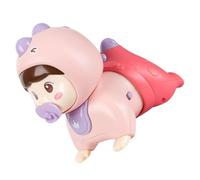 LRXIYODE Poupée Musicale Vocale pour Bébé Éducatif Interactif pour Apprentissage Marche Plastique Sûr sans Danger Couleur Rose Stimulation Cognitive et Motricité Fine pour Chambre