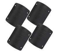 LRXIYODE Protège-Bagages en Plastique Noir 4pcs pour Valise de Voyage, Coin Renforcé Résistant à L’Usure, Accessoires Décoratifs et Fonctionnels pour Bagages