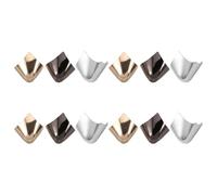 LRXIYODE Protège-chaussures Métalliques Pointus pour Femmes 12pcs, Embouts de Talons en Fer, Protection Solide pour Bottes et Talons Hauts, pour Soirées et Travail