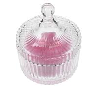 LRXIYODE Puff Extra Large Doux et Moelleux avec Élégant pour Visage et Corps Applicateur Fond de Teint avec Contenant Verre Houppette Corporel Féminine et Décorative