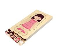 LRXIYODE Puzzle Bois Éducatif Corps Humain Multilayer pour Ans et Plus Apprentissage des Organes Muscles et Squelette Développement Cognition et Coordination Main Œil