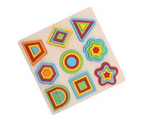 LRXIYODE Puzzle Bois Montessori pour Garçon Fille Jeu Éducatif de de Formes Géométriques et Couleurs Sensoriel avec Blocs à Encastrer pour Développement Cognitif et Apprentissage Précoce