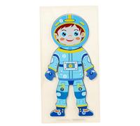 LRXIYODE Puzzle Éducatif Bois Astronaute Ans Jeu Intellectuel Montessori pour Garçon Fille Éveil Sensoriel et Développement Cognitif Cadeau Famille