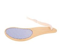 LRXIYODE Râpe Double Face pour Pied avec Manche en Bois Exfoliateur et Masseur pour Callosités Outil Portable pour Pédicure Professionnelle Usage Maison et Voyage