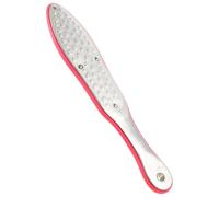 LRXIYODE Râpe pour Pieds en Acier Inoxydable et Abs, Outil de Pédicure Double Face Confortable et Facile à Utiliser, Exfoliant pour Callosités à Domicile Usage Professionnel