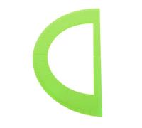 LRXIYODE Rapporteur pour Aveugles Semi-circulaire en Plastique Vert Clair, Outil de Mesure Tactile Haute Visibilité, Matériel Pédagogique pour Déficients Visuels, Règle Mathématique