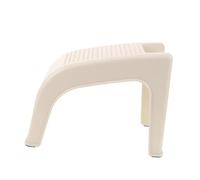 LRXIYODE Repose-Pieds De Bain Antidérapant en Plastique Naturel, Tabouret Compact Portable pour Manucure Et Pédicure, Petit Escabeau Léger Multifonction pour Salle De Bain Et Soins des Pieds
