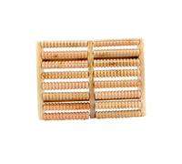 LRXIYODE Rouleau De Massage Des Pieds En Bois 8 Rangées 32 Cm Musculaire Stimulation Points De Pression Réflexologie Détente Pour Fatigue Plantaire