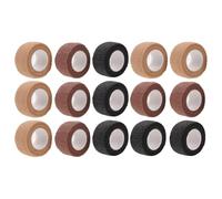 LRXIYODE Ruban Adhésif Protecteur pour Ongles 15 Pièces Petit Format Auto-adhésif Respirant pour Doigts et Poignets Protection UV Manucure Professionnelle et Usage Personnel Noir, Rose,