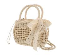 LRXIYODE Sac à Bandoulière Tressé Léger pour Femme Sac Plage Seau Multifonction Style Bohème Naturel Vacances et Sorties Courantes