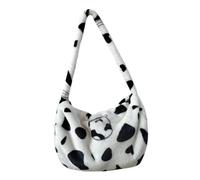 LRXIYODE Sac Bandouiliere Peluche Motif Vache Pour Fille Sacs Main Bandouiliere