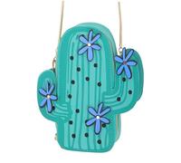 LRXIYODE Sac Bandoulière Femme Petit Format Cactus Rétro Pochette Carrée Multifonction Durable Couleur Vive pour Téléphone et Maquillage Design Original et Distinctif Sac Shopping Mode