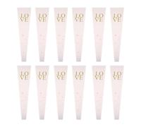 LRXIYODE Sachets D'emballage pour Bouquet de Fleurs Rose, Manchons Individuels Seule Rose, Lot de 50 Pièces, Paquet en Cellophane Transparents Adaptés pour Mariages et Fêtes