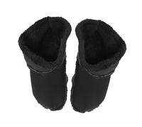 LRXIYODE Semelles Intérieures d'Hiver Chaudes et Moelleuses pour Chaussures à Trous Doublures Amovibles en Peluche Épaisse Noire Pointure 35-36 Isolation Thermique Confortable pour