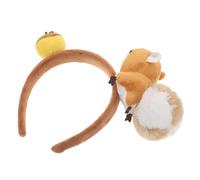 LRXIYODE Serre-tête Écureuil Peluche Doux pour Fête Accessoire Cosplay Animal avec Design Noix Bandeau Confortable pour Événements et Déguisements