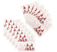 LRXIYODE Serviettes Papier de Noël Imprimées Père Noël pour Restaurant et Café, 60 Pièces, Pulpe de Bois Absorbante, Décorations Festives Uniques et Colorées