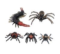 LRXIYODE Simulation Insecte Halloween Centipède et Araignée Réalistes Modèles Éducatifs pour Garçon Fille Décoration Prank Effrayante