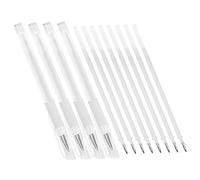LRXIYODE Stylo De Tatouage Blanc Imperméable 12 Pièces Ensemble Stylo De Positionnement Sourcils Professionnel Pour Maquillage Permanent Peau 8 Recharges Usage Esthétique