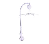 LRXIYODE Support Garçon Fille Lit Mobile avec Boîte à Musique à Remontoir Bras Rotatif Compatible Berceau Garçon Fille Berceuse