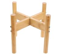 LRXIYODE Support pour Gamelle Surélevée 1 Set en Bambou Élève la Gamelle Posture Optimale pour Chien et Chat pour Alimentation à Domicile
