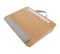 LRXIYODE Table de Bureau Pliable Stable pour Ordinateur Portable, Coussin Ergonomique Kaki en Tissu, Bureau de Lit pour Travail à Domicile et Étude, Isolation Thermique
