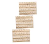 LRXIYODE Tableau Alphabet Braille en Bois 3 Pièces Ensemble Pédagogique Tactile Apprentissage Braille Manuel Mobilité Vie Quotidienne pour Débutants Malvoyants