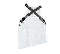 LRXIYODE Tablier De Coiffeur Transparent Imperméable 60 Cm Large Tpu Résistant Pour Femmes Salon De Beauté Maison Protection Corps Complet Avec Sangles Réglables